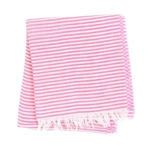Lightweight Linen/Cotton Scarf with Eyelash Fringe
